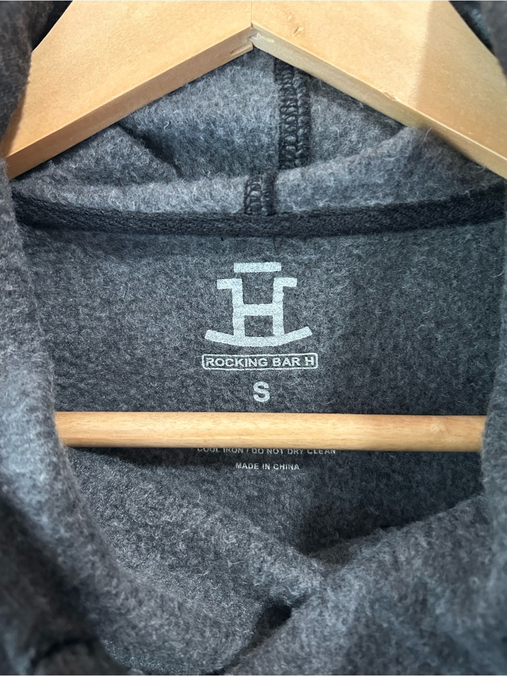 Rocking Bar H Ranch Women's Charcoal Gray Hoodie - Picture 3 of 3